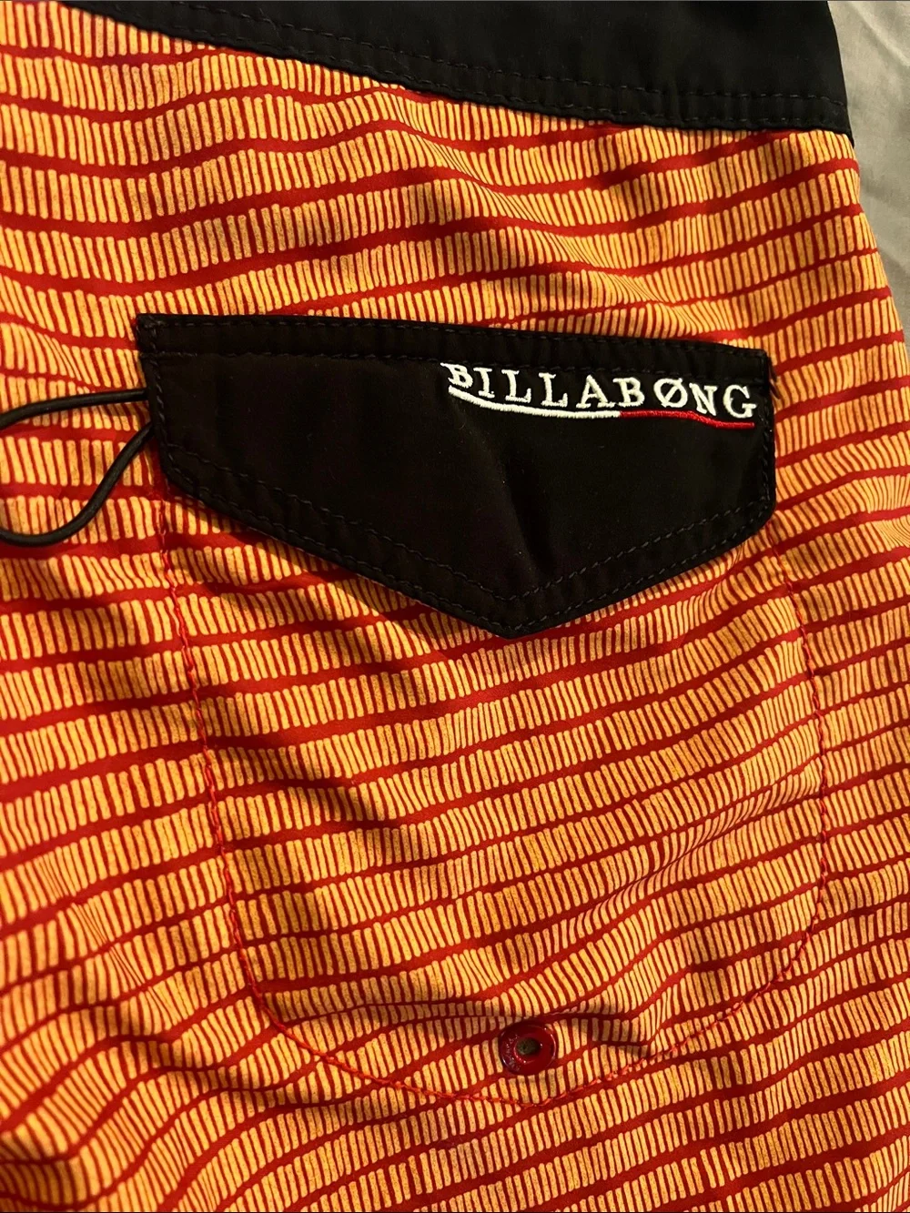 Lot of 2- Men’s Billabong Board Shorts/ Swim Trunks- Orange, Red, Green, White.